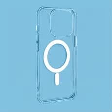 Capa Capinha Space iPhone 14 Pro MagSafe Transparente Anti Impacto - Case Magnética Silicone Borda Reforçada