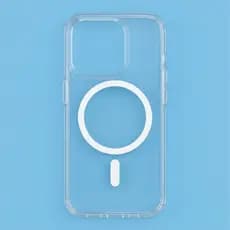 Capa Capinha Space iPhone 15 Pro Max MagSafe Transparente Anti Impacto - Case Magnética Silicone Borda Reforçada