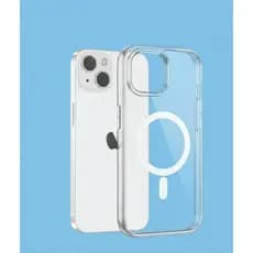 Capa Capinha Space iPhone 14 MagSafe Transparente Anti Impacto - Case Magnética Silicone Borda Reforçada