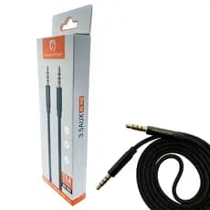 Cabo P3 Macho x Macho Auxiliar 3.5mm p/ Fone de Ouvido com Microfone Headset Gamer Controle PS4 PS5 Xbox Celular 1 Metro