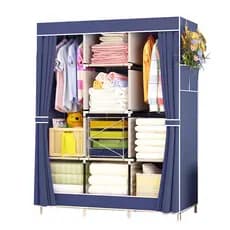 Guarda Roupa Dobrável Armario Para Organizar Roupa Azul