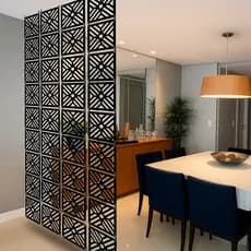 Kit divisor Painel decorativo de ambiente sala cozinha escritório painel em MDF kit 6 12 18 e 24