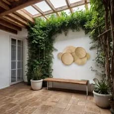 Kit Peneira De Palha Painel - Decoração De Parede Leques Boho Praia Campo
