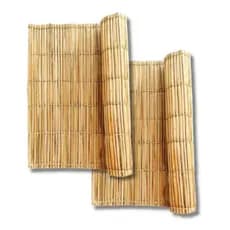 Kit 2 esteiras Palha Forro Pergolado Praia Decoração Vintage 1.60x1.00