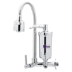 Torneira Pia Cozinha com Filtro Gourmet Bica Flexível 360º Chuveirinho 1/4 de Volta Abs Cromada