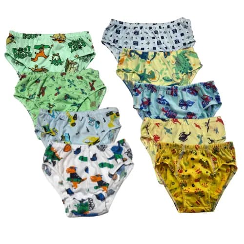 kit 20 cueca infantil slip malha fria