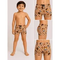 Kit Cueca Boxer Infantil Menino Cueca Box Estampada Criança