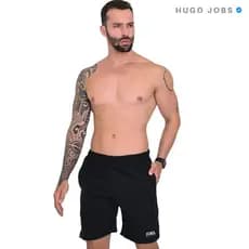 Bermuda Moletom Masculina Elastico na Cintura e Bolsos Fundos