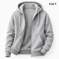 Moleton Ziper Estilosa Aberto Jaqueta Blusa De Frio Feminino Masculino Canguru Capuz Bolso Inverno