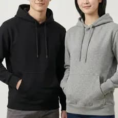 Kit 2 Moletom Conjunto Casal Canguro Capuz Algodão Flanelado Masculino Feminino Estiloso Inverno
