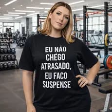 Camiseta Oversized Feminino Plus Size Não Chego