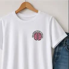 Camiseta Feminina Estampa Frase Valorize Suas Curvas Cor Estampa Surpresa