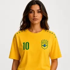 Camisa BR Camiseta Masculina Estampada Eu Não Chego Atrasado