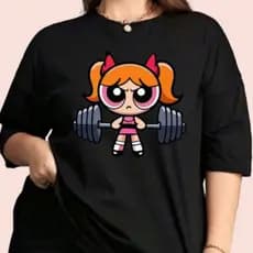 Camiseta Plus Size Tshirt Urso Pink Moda Feminina Cor Estampa Surpresa