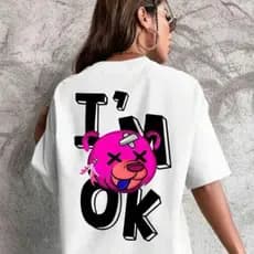 Camiseta Tshirt Urso Pink Moda Feminina Cor Estampa Surpresa