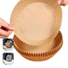 Forma Forro Papel Airfryer Descartável Antiaderente 16cm