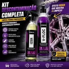 KIT DESCONTAMINAÇÃO AUTOMOTIVA PREMIUM  | VONIXX