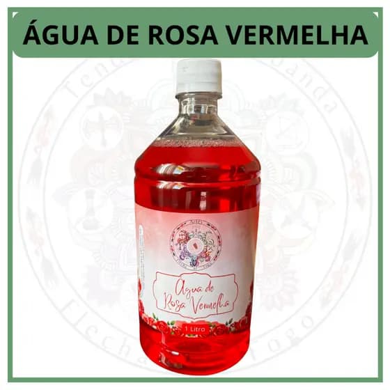 Kit 1 Unidade de Água de Rosa Vermelha Exclusivo 1 Litro