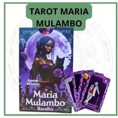 Baralho Tarot Pomba Gira Maria Mulambo com Manual 36 Cartas