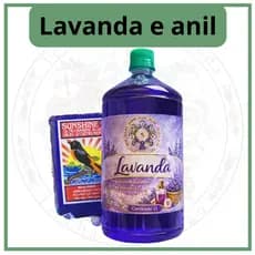 Kit Lavanda 1 Litro e Anil em Pó Wagi Africano Original