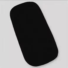 Colchão para carrinho moisés Cinza Coméia - Colchonete oval para carrinho Cinza Tricoline