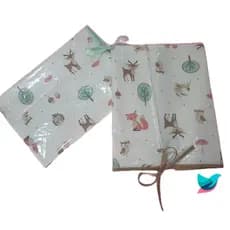 Trocador Portatil Para Bebê Raposinha Bosque Trocador para bebe Raposa Plastificado Dupla face