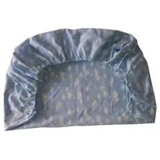 Lençol com Elastico para Mini Berço Estampado Nuvens Azul Bebê Céu