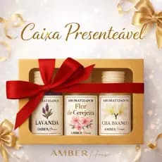 kit Cheirinho Carro Presenteável Aromatizador Automotivo Armário Ambiente Essência