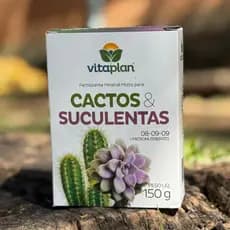 Adubo Fertilizante Para Cactos E Suculentas Vitaplan150g – Crescimento Saudável, Floração e Nutrição