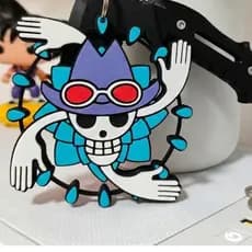 Placa Jolly Roger Nico Robin One Piece - Placa Decorativa 3D Geek Arqueóloga