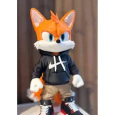 Boneco Tails Sonic Action Figure Colecionável – Personagem Gamer Edição Premium