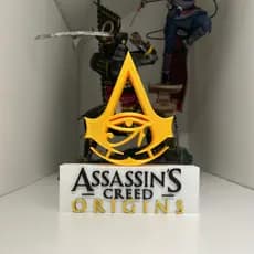 Placa Decorativa Assassins Creed Origins Medalhão Setup Geek Colecionador 🦉🎧