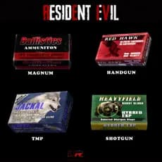 Kit caixas de munição - Cenário Gamer Resident Evil 6 Caixas Itens Colecionador 🔥🎮💎