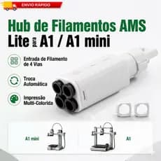 KIT 1, 2, 3 Hub AMS Lite para A1 e A1 Mini – Peça Reserva, Reposição Original, Oficina