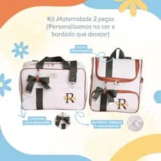 Kit maternidade Personalizado 2 peças menino | Coleção Ciranda dos Sonhos