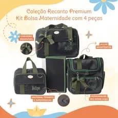 Kit maternidade personalizado 4 peças | Coleção Pequenos Premium