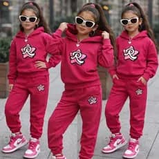 Conjunto Feminino Infantil Estilosa Kit 2 Peças Casaco e Calça Confortável 2 ao 14 anos