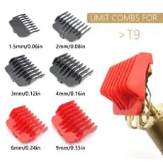 Para T9 1,5/2/3/4/6/92 mm Aparador De Cabelo Profissional Limite De Penteado Protetores Barba Guia De Corte Acessórios De Barbeiro