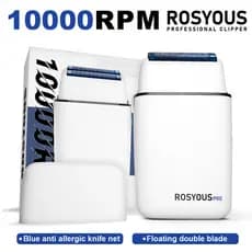 ROSYOUS RS620 Barbeador De Barbeiro Profissional 10000RPM Elétrico De Folha Dupla Para Homens Aparador De Barba Máquina