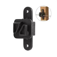 Suporte Fio Eletrix Eletroplástico Isolador Tipo W Preto para cerca elétrica rural residencial 20Un