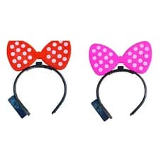 Tiara Ratinha Laço Com Led  Infantil Fantasia