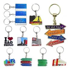 Kit 12 Chaveiros Lembracinhas Turísticos De São Paulo - Chaveiros Metálicos