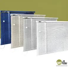 Persiana Horizontal Econômica Alumínio Azul, Bege, Branca ou Cinza p/ Todos Ambientes