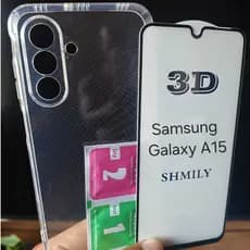 Capinha Transparente TPU Samsung Galaxy A15 Capa Anti Impacto | Com Opção de Kit com Película de Vidro 3D