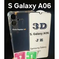 Capinha TPU Capa Samsung Galaxy A06 Anti Impacto | Com Opção de Kit com Película de Vidro 3D