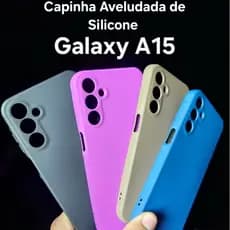 Capinha Aveludada Silicone Premium para Samsung Galaxy A15 | Capa Anti Impacto com Interior em Microfibra