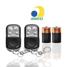 KIT 2 Controle ORIGINAL de Portão Electrónico Remoto Compatível 433Mhz automático Garagem 4 Botões Residencial universal