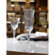 Taça Champanhe Wolff Belle Jour Fio Ouro 160ml Cristal Eco