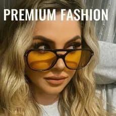 Óculos de Sol Retrô Oversized – Lente Dupla Colorida, Proteção UV400 e Estilo Minimalista