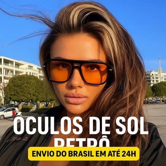 Óculos de Sol Retrô Dupla Lente UV400 – Armação Grande Estilo Minimalista Unissex